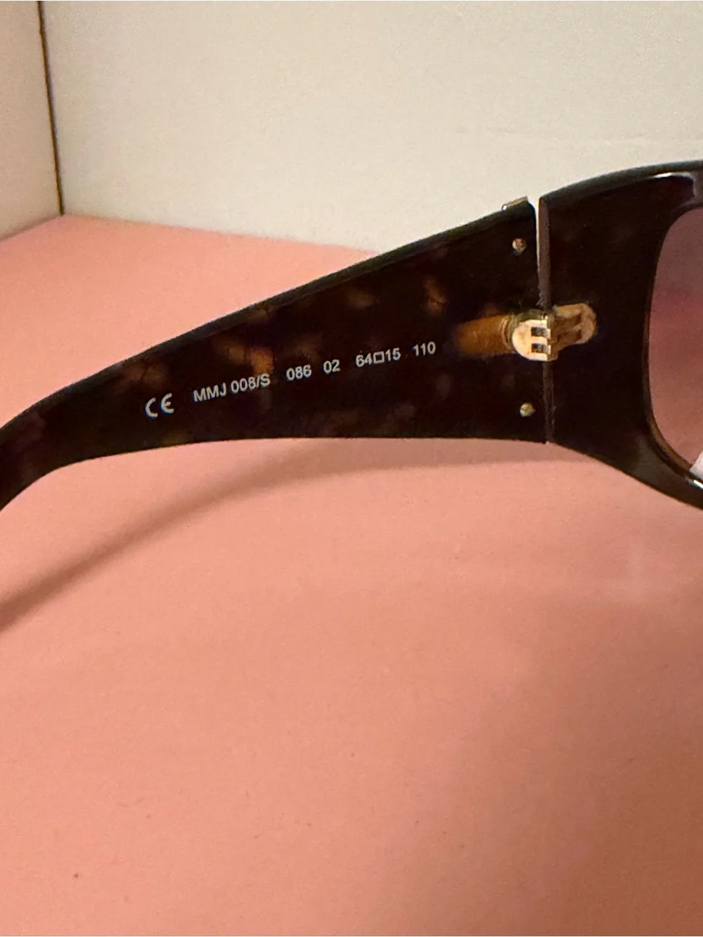 Marc by Marc Jacobs Tortoiseshell Sunglasses with Gold Accent